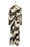 By Design Rebel Twill Maxi Dress In Swirl Party
