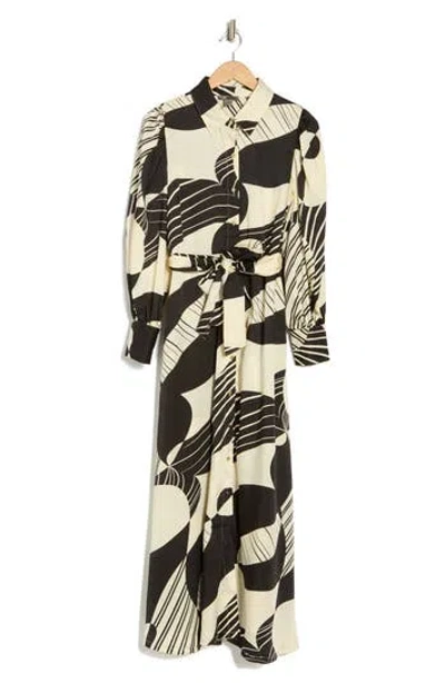 By Design Rebel Twill Maxi Dress In Swirl Party