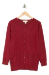 By Design Samantha Cardigan In Burgundy