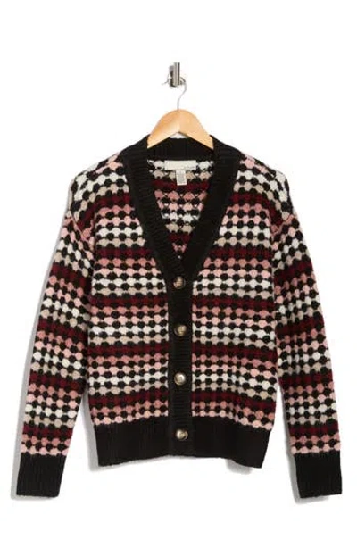 By Design Selena V-neck Cardigan In Multi