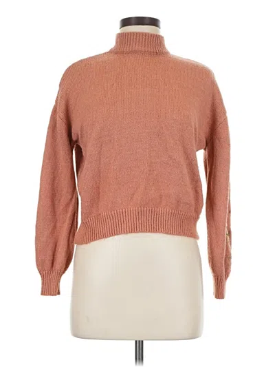 Pre-owned By Design Turtleneck Sweater In Brown
