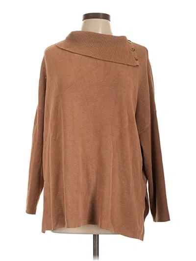 Pre-owned By Design Turtleneck Sweater In Brown