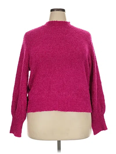Pre-owned By Design Turtleneck Sweater In Pink
