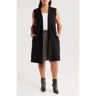 By Design Whitney Longline Vest In Black