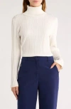 By Design Yalex Turtleneck Sweater In White