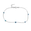 By Eda Dogan Silver Evil Eye Stone Minimal Elegant,charm Bracelet Women