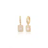 By Eda Dogan Women's Cushion Cut Diamond Bridal Earring  Gold In Gold