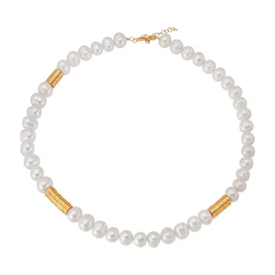 By Eda Dogan Women's Gold Mother Of Pearl St-tropez Necklace