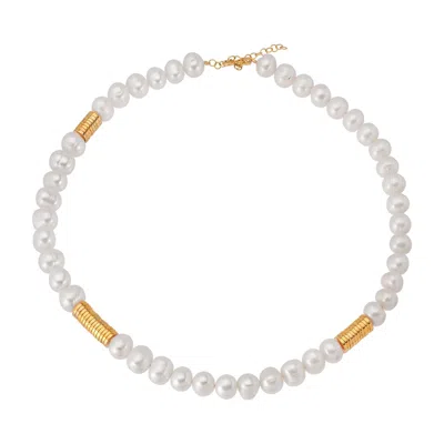 By Eda Dogan Women's Gold Mother Of Pearl St-tropez Necklace In Neutral