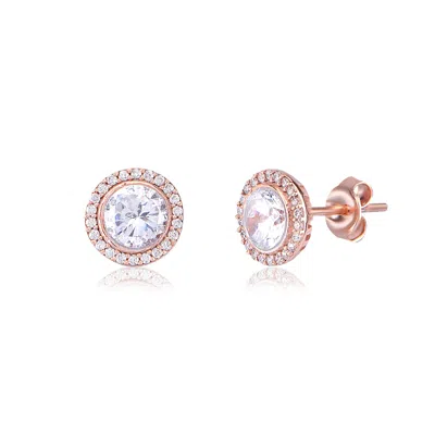 By Eda Dogan Women's Minimal Stud Gold Earring - Rose Gold