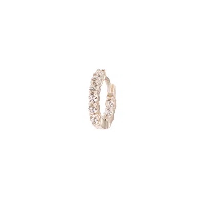 By Eda Dogan Women's Silver Averie Baguette Spark Hoop