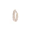 By Eda Dogan Women's Silver Averie Baguette Spark Hoop Earring