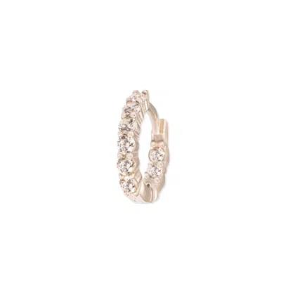 By Eda Dogan Women's Silver Averie Baguette Spark Hoop Earring