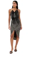 By Efrain Mogollon Leopard Lazo Castano Dress Leopard In Gray