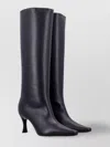 By Far 42 Knee Length Pointed Toe Stiletto Heel Boots In Black