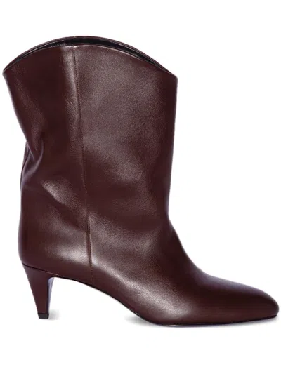 By Far 60mm Osage Boots In Brown