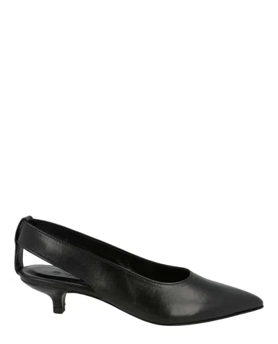 By Far Aina Leather Pumps In Black