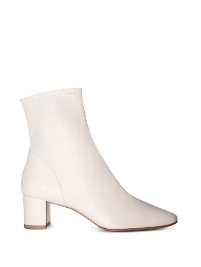 BY FAR ALMOND-TOE ANKLE BOOTS