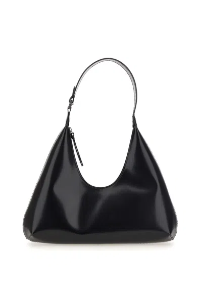 By Far Amber Leather Bag In Black