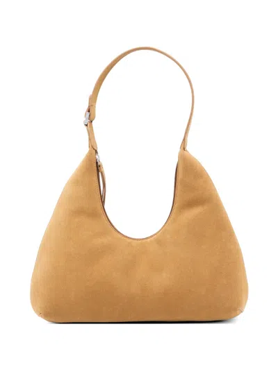 By Far Amber Suede Leather Shoulder Bag In Brown