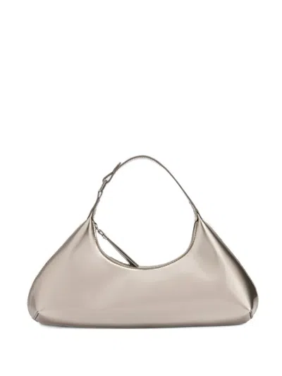 By Far Amberette Metallic Leather Shoulder Bag In Pink