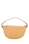 By Far Mini Sand Leather Ami Handbag In Nude