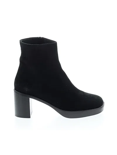 Pre-owned By Far Ankle Boots In Black