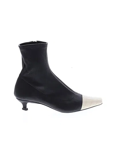 Pre-owned By Far Ankle Boots In Black