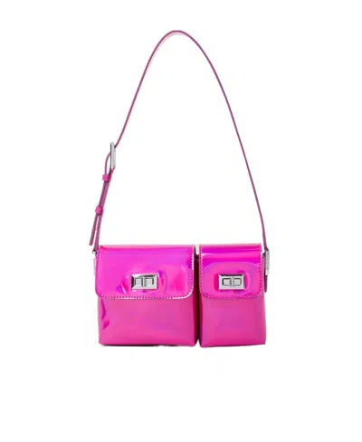 BY FAR BY FAR BABY BILLY IRIDESCENT SHOULDER BAG