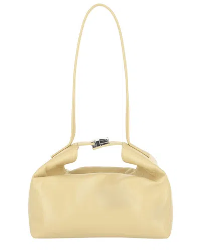 By Far Bea Creased Leather Shoulder Bag