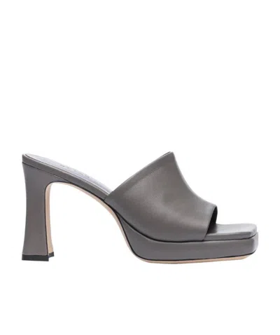 By Far Belize Mules In Gray