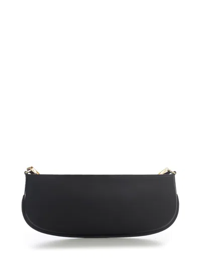 BY FAR BY FAR BEVERLY BLACK SMOOTH CALF LEATHER SHOULDER BAG