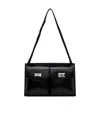 By Far Billy Covered Bag And Underarm Bag In Black