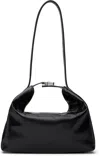 By Far Black Bea Creased Leather Bag In Bk001 Black