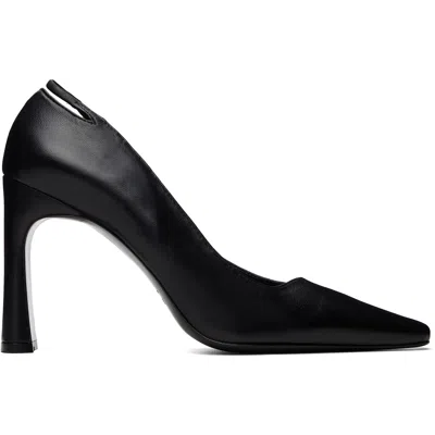 By Far Black Diva Heels