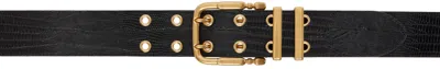 By Far Black Duo Belt In Bl Black