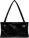 By Far Black Hannah Creased Leather Bag