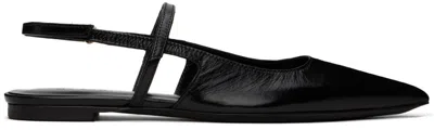By Far Black Jess Ballerina Flats