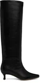 By Far Black Kitten Stevie 42 Tall Boots In Bk001 Black