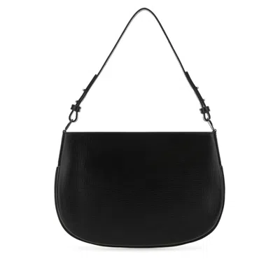 By Far Black Leather Issa Handbag