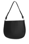 BY FAR BLACK LEATHER ISSA HANDBAG