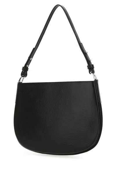 By Far Black Leather Issa Handbag