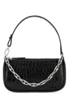 By Far Black Leather Mini Rachel Handbag