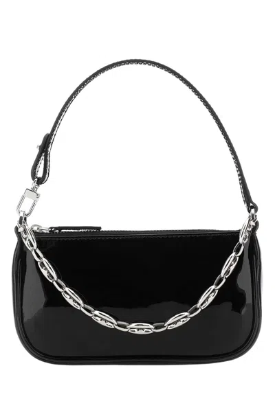 By Far Black Leather Mini Rachel Handbag