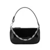 By Far Black Leather Mini Rachel Handbag