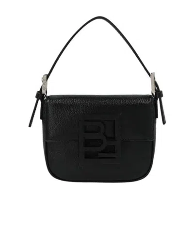By Far Black Leather Shoulder Bag
