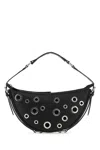 By Far Leather Shoulder Bag With Studs And Grommet Detailing