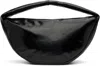 By Far Black Maxi Cush Creased Leather Shoulder Bag In Black