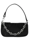 By Far Black Mini Nylon Handbag In Black