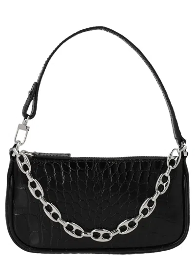 By Far Black Mini Nylon Handbag